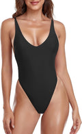 The Avalon Open Back One-Piece in Black